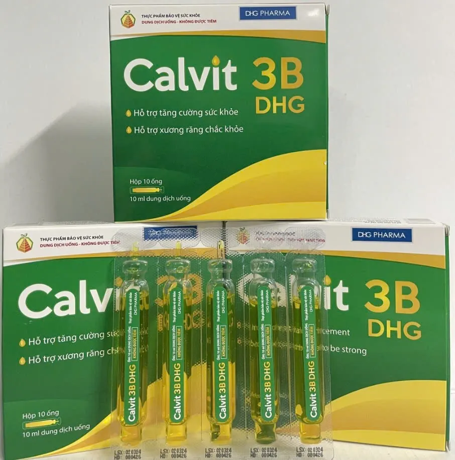 Calvit 3B DHG (H/10o/10ml) – Bổ sung canxi, vitamin D3, vitamin nhóm B, hỗ trợ xương chắc khỏe